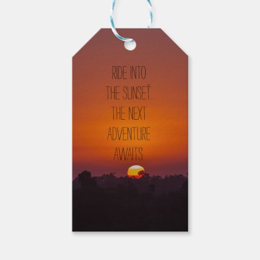 日の入り口への引退旅行 ギフトタグ (正面)