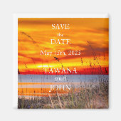 日の入り日を保存 マグネット (正面)