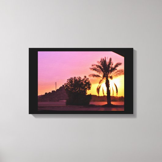 日の入り日 キャンバスプリント (正面)