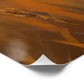 日の入り時にアフリカのチーター ポスター (コーナー)