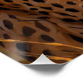 日の入り時にアフリカのチーター ポスター (コーナー)