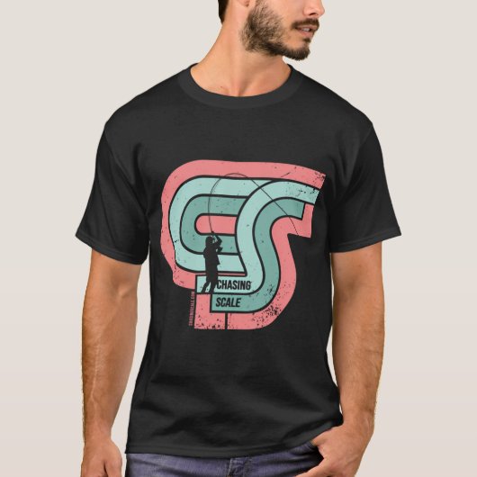 日の入り時のフライフィッシング Tシャツ (正面)