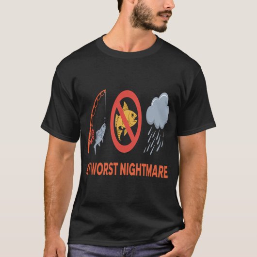 日の入り時のフライフィッシング Tシャツ (正面)