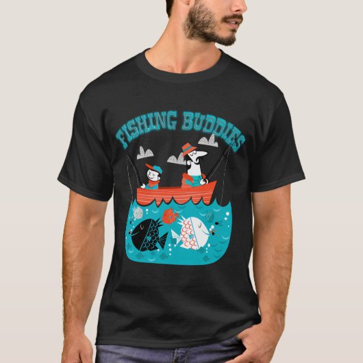 日の入り時のフライフィッシング Tシャツ (正面)