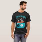 日の入り時のフライフィッシング Tシャツ (正面フル)