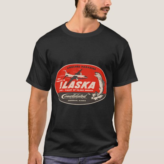 日の入り時のフライフィッシング Tシャツ (正面)