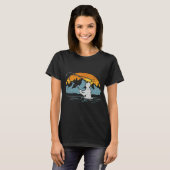 日の入り時のフライフィッシング Tシャツ (正面フル)