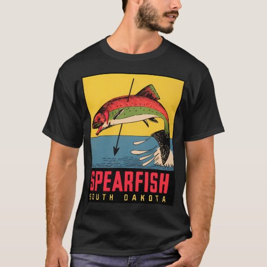 日の入り時のフライフィッシング Tシャツ (正面)