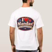 日の入り時のマンダンを愛す Tシャツ (裏面)