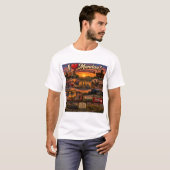 日の入り時のマンダンを愛す Tシャツ (正面フル)
