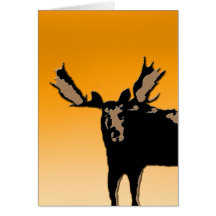 日の入り時のムース - オリジナル野生動物アート