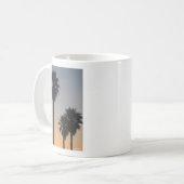 日の入り時のヤシの木 コーヒーマグカップ (正面左)