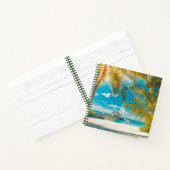 日の入り時のヤシの木 ノートブック (内部)