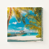 日の入り時のヤシの木 ノートブック (裏面)