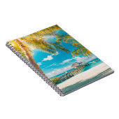 日の入り時のヤシの木 ノートブック (右側)