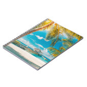 日の入り時のヤシの木 ノートブック (左側)