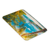 日の入り時のヤシの木 マグネット (右側)