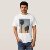 日の入り時のヤシの木 Tシャツ (正面フル)