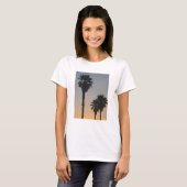日の入り時のヤシの木 Tシャツ (正面フル)