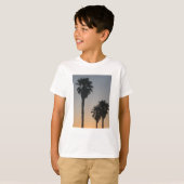 日の入り時のヤシの木 Tシャツ (正面フル)