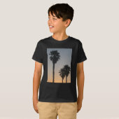 日の入り時のヤシの木 Tシャツ (正面フル)