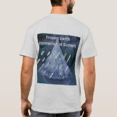 日の入り時の凍った大地の形成 Tシャツ (裏面)