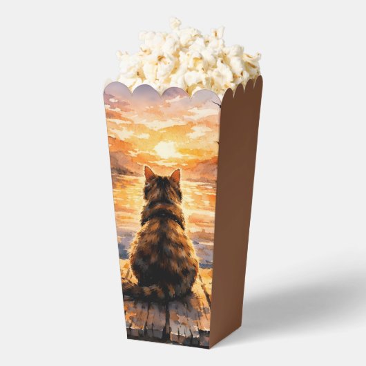 日の入り時の桟橋の猫 フェイバーボックス (はじけた状態)