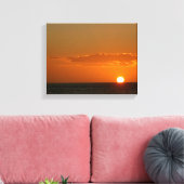 日の入り時の水の太陽> Sunset Canvas Prints キャンバスプリント (インサイチュ (リビング))