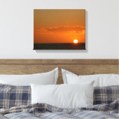 日の入り時の水の太陽> Sunset Canvas Prints キャンバスプリント (インサイチュ (寝室))