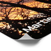 日の入り時の素木 ポスター (角)