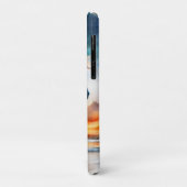 日の入り時の草原の砂丘に立つワイルドホース Case-Mate iPhoneケース (裏面/左)