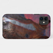 日の入り時の馬のiPhoneケース Case-Mate iPhoneケース (裏面(横))