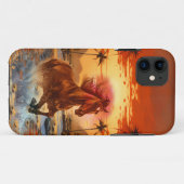 日の入り湖で走るモダントレンディホース Case-Mate iPhoneケース (裏面(横))