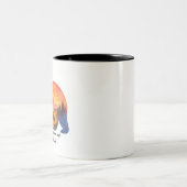 日の入り熊マグカップ ツートーンマグカップ (中央)