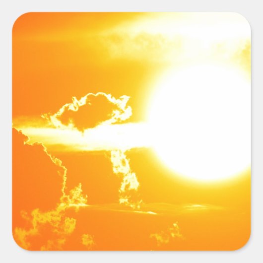 日の入り3 スクエアシール (正面)