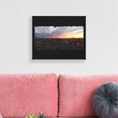 日の入 – 2018年4月6日午後7時34分 キャンバスプリント (インサイチュ (リビング))