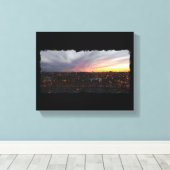 日の入 – 2018年4月6日午後7時34分 キャンバスプリント (インサイチュ (ウッドフロア))