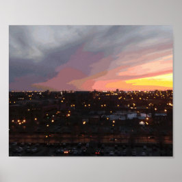 日の入 – 2018年4月6日午後7時34分 ポスター