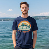 日の出から日の入りまでパーチ釣り Tシャツ