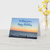 日の出から日の入りまで最高のの誕生日 カード (黄色い花)