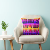 日の出から日の入りまで神はあなたの後ろに Throw Pillow クッション (椅子)
