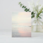 日の出かわいらしビーチシーン ポストカード (スタンド正面)