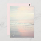 日の出かわいらしビーチシーン ポストカード (正面/裏面)
