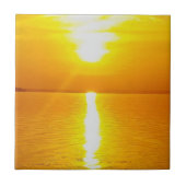 日の出か日没か。 タイル (正面)