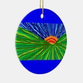 日の出か日没 セラミックオーナメント (右)