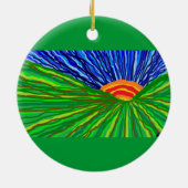 日の出か日没 セラミックオーナメント (裏面)