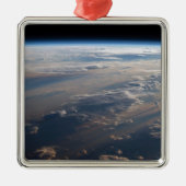 日の出がフィリピン海に長い影を落とす メタルオーナメント (正面)