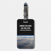 日の出がフィリピン海に長い影を落とす ラゲッジタグ (裏面縦)