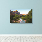 日の出が夜番の上に キャンバスプリント (インサイチュ (ウッドフロア))