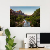 日の出が夜番の上に ポスター (ホームオフィス)